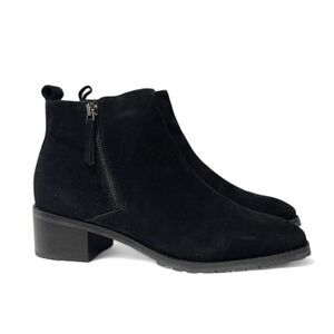 BLONDO Samara Waterproof Black Suede Ankle Boots NEW!!  Size 10 Wide